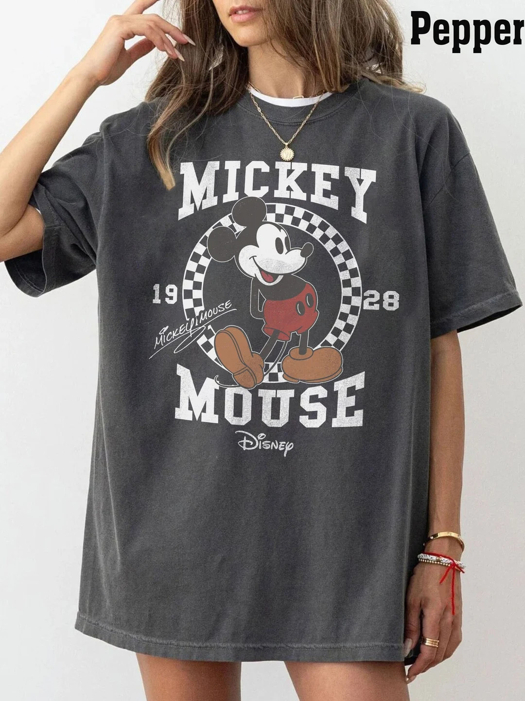 Retro Mickey Mouse Shirt, Vintage Mickey Minnie Shirt, Checkered Disney Shirt, Mickey and Co Shir... | Etsy (US)
