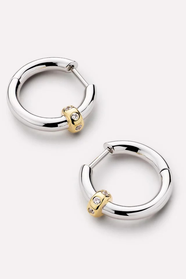 Ana Luisa Cyrus Silver Two Tone Earrings in Two Tone, Women's at Urban Outfitters | Urban Outfitters (US and RoW)