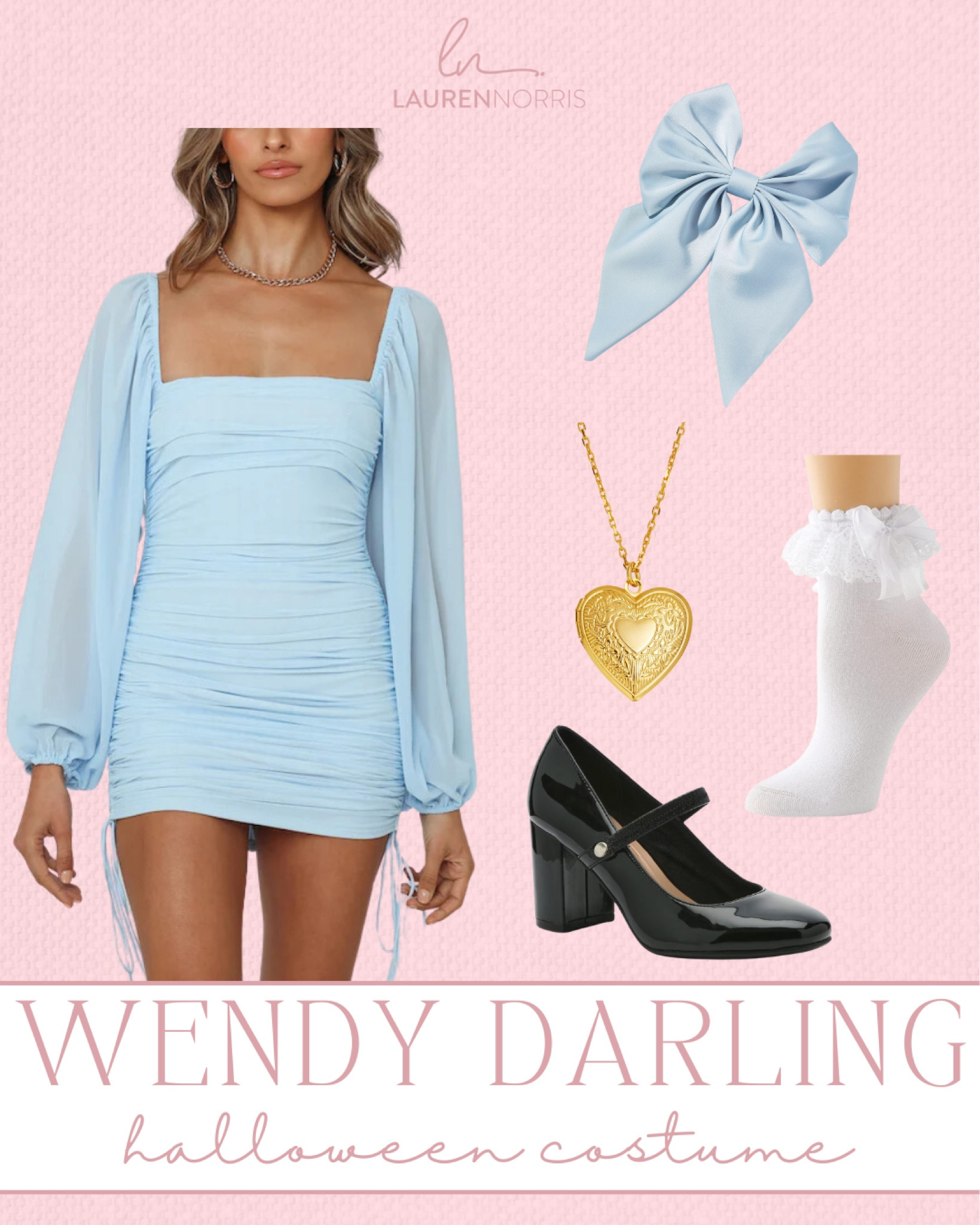 Wendy Darling from Peter Pan Halloween costume 💙✨

#LTKHalloween #LTKHoliday #LTKSeasonal