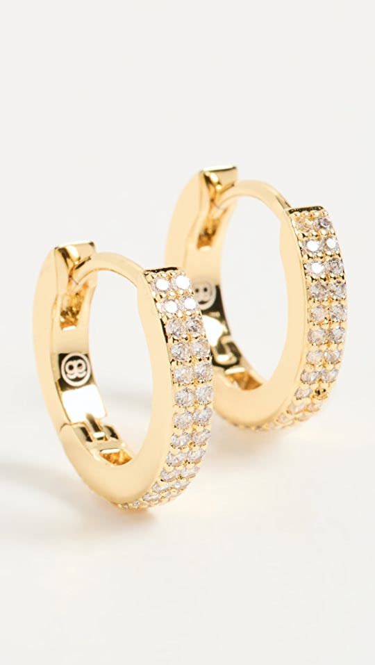 Wilder Shimmer Bar Huggie Earrings | Shopbop