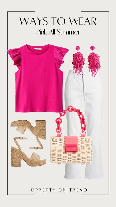 Pink and white outfit 

#LTKitbag #LTKstyletip #LTKSeasonal