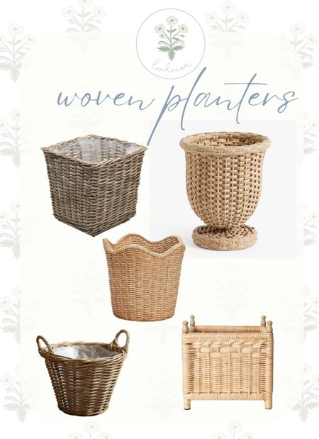 I love how woven planters add such a beautiful texture to an outdoor patio space! Fill these beauties with white geraniums and greenery and they will be popping! 

#LTKstyletip #LTKhome