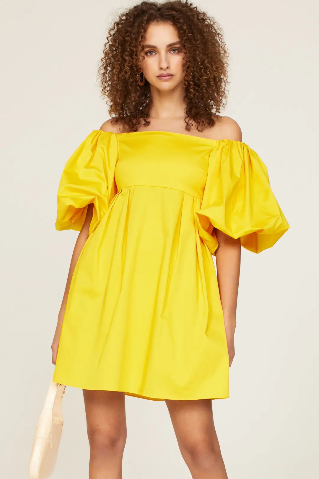 Yellow Satin Dress | Rent the Runway