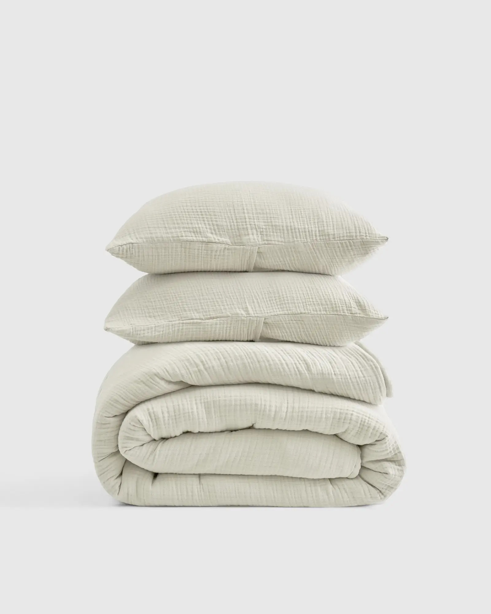 Organic Airy Gauze Duvet Cover Set | Quince in Ivory | Quince