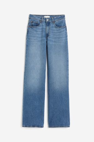 Wide High Jeans - Light denim blue - Ladies | H&M US | H&M (US + CA)