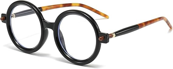 NIDOVIX Round Blue Light Glasses for Women Men Retro Fashion Circle Frame Non Prescription Glasse... | Amazon (US)