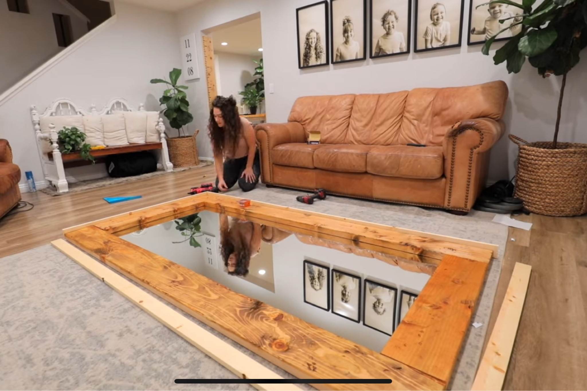 How to make a LARGE floor mirror frame | DIY WOOD FRAME

#LTKfamily #LTKhome