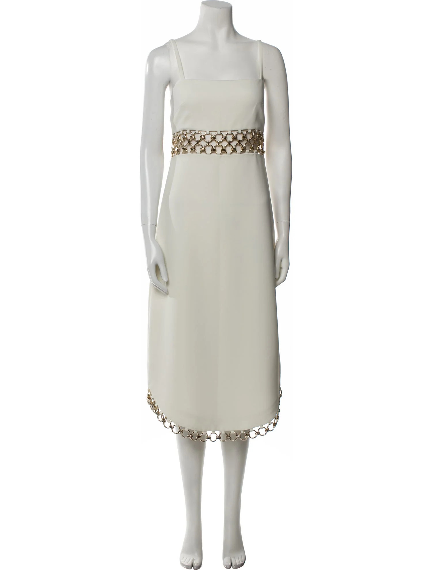 Square Neckline Midi Length Dress w/ Tags | The RealReal