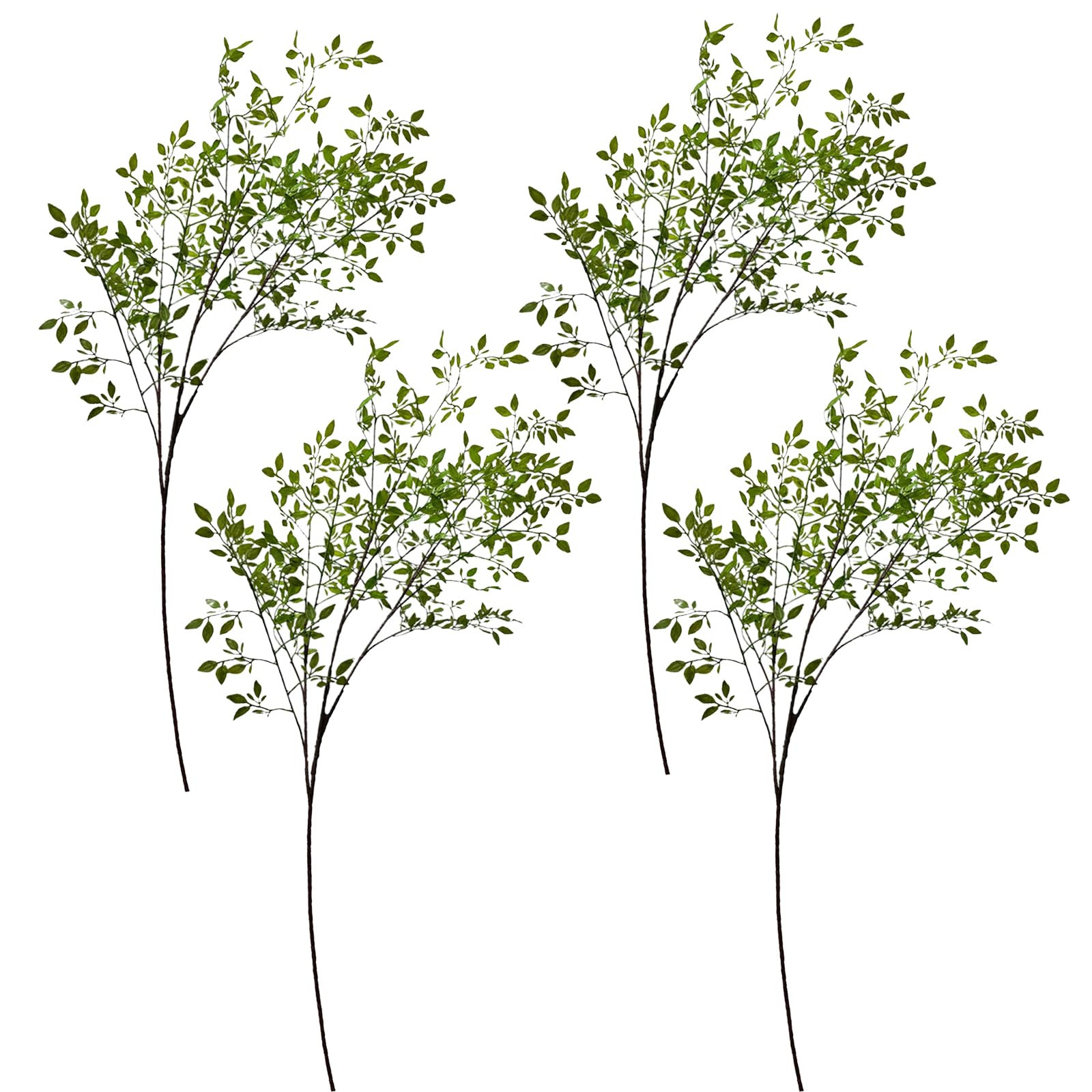 43.3inches Artificial Eucalyptus Branches Set of 4,Faux Ficus Twig Home Office Decoration,Artific... | Amazon (US)