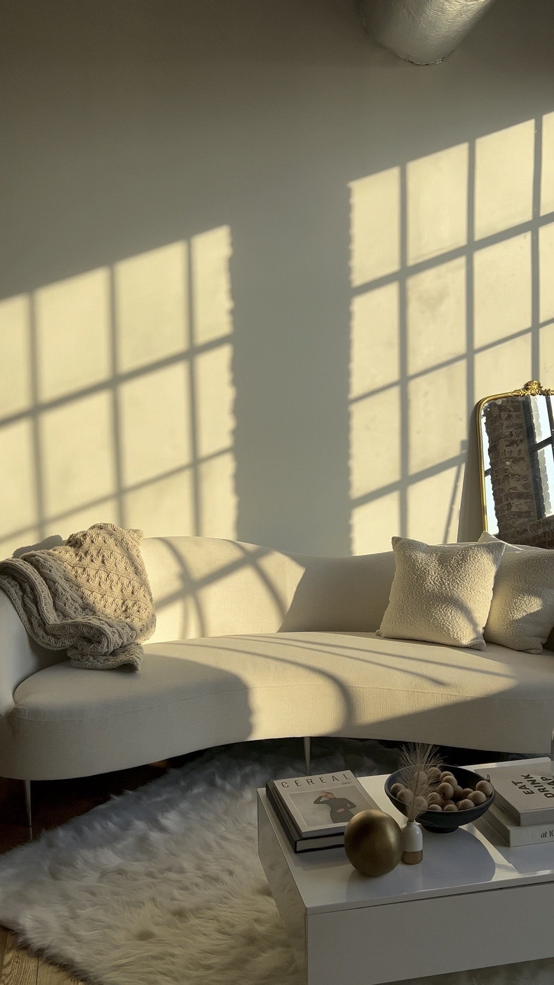 Love this couch, it’s a dream 🤍 #homedecor #whitecouch #couch #modernhome #cb2 

#LTKhome