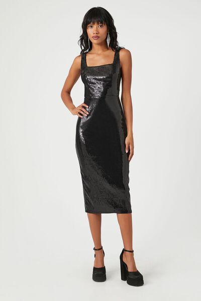 Sequin Slit Midi Dress | Forever 21 (US)