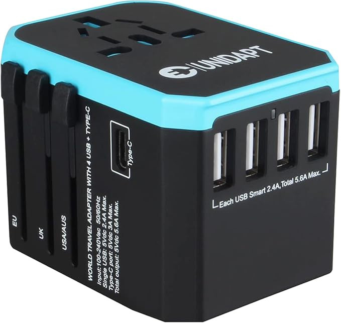 Unidapt Universal Travel Adapter, European Travel Plug Adapter - International Power Adapter Worl... | Amazon (US)