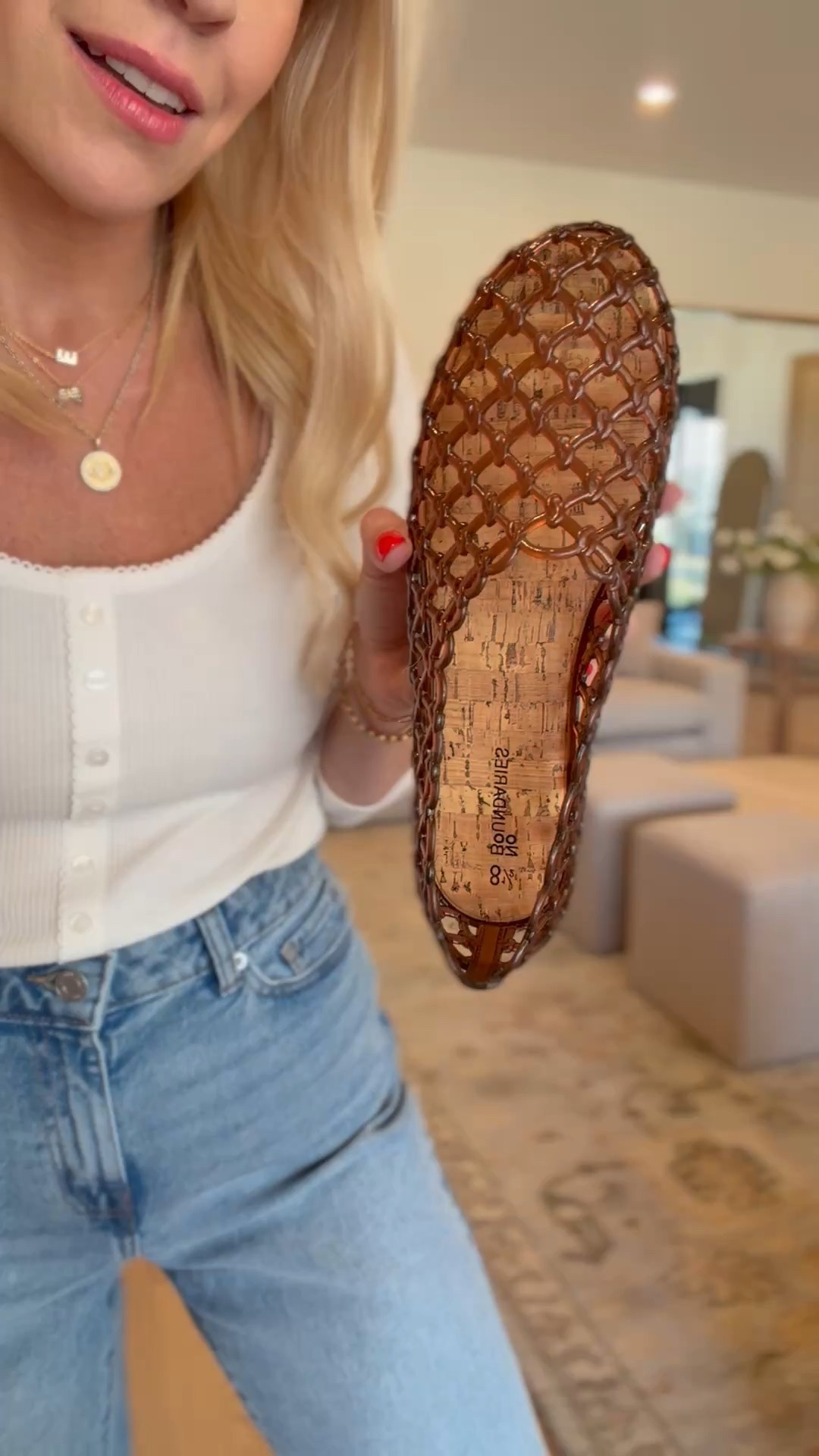 I grabbed these jelly flats that look designer! They will transition perfectly into spring and summer! 

#LTKootd #LTKdayinmylife #LTKgrwm