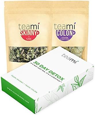 Teami® 30-Day Detox Tea Pack: All-Natural Teatox Kit with Teami Skinny & Teami Colon Cleanse Loo... | Amazon (US)