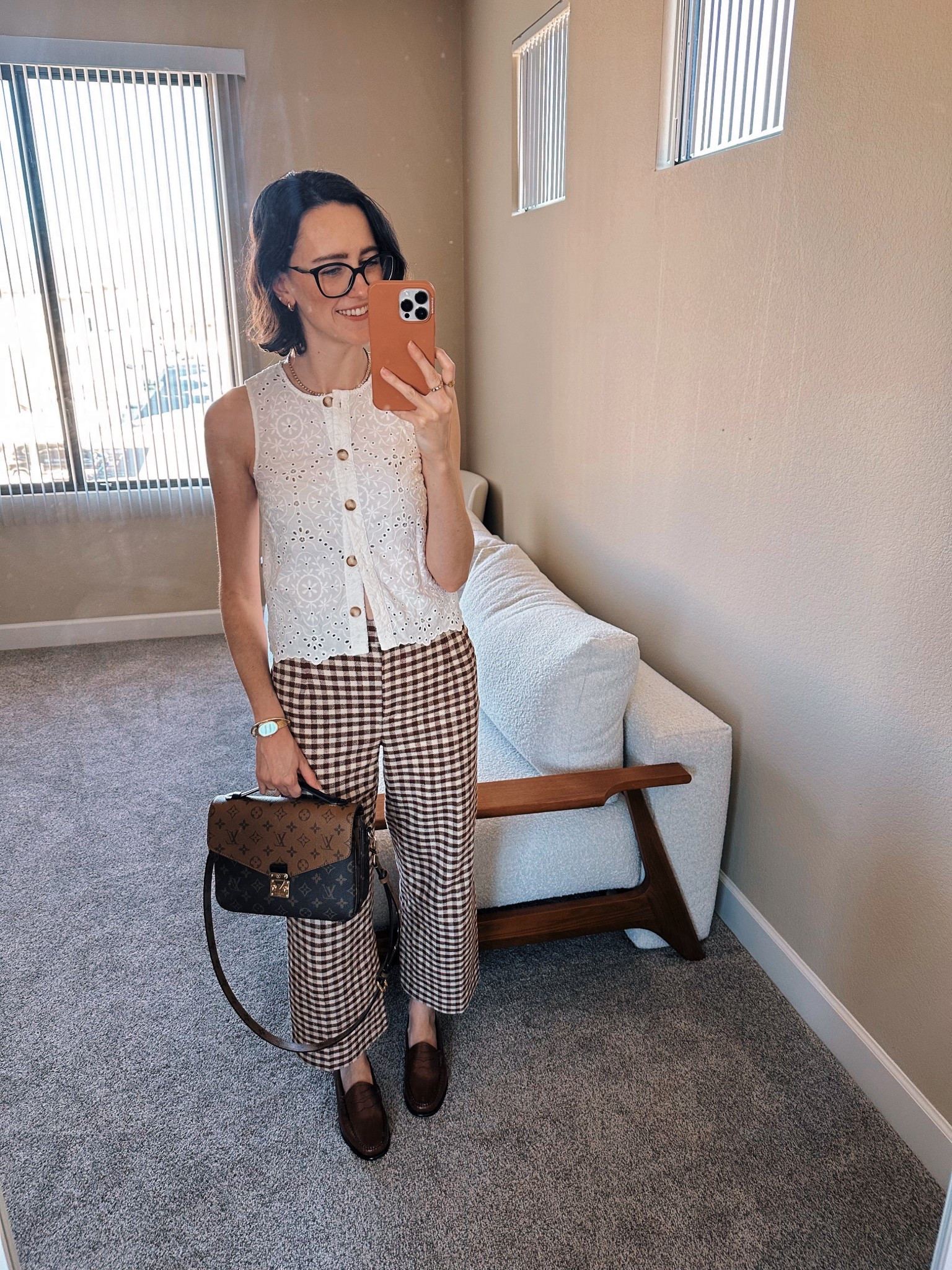daily outfit 09.10 // lace top & gingham pants 

#LTKSeasonal
