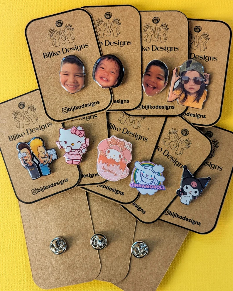 Custom pins, ANY PHOTO pin, personalized Pin, Custom Portrait Pins, Lapel Pins, plastic Pins, Pet... | Etsy (US)