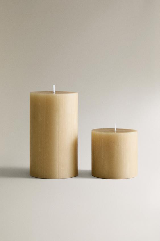 DECORATIVE CYLINDRICAL CANDLE | Zara US