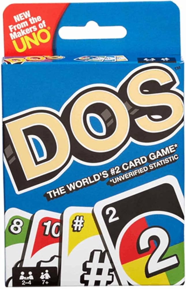 Mattel Games DOS Family Card Game, From the Makers of UNO, with 108 Cards, Makes a Great Game for... | Amazon (US)