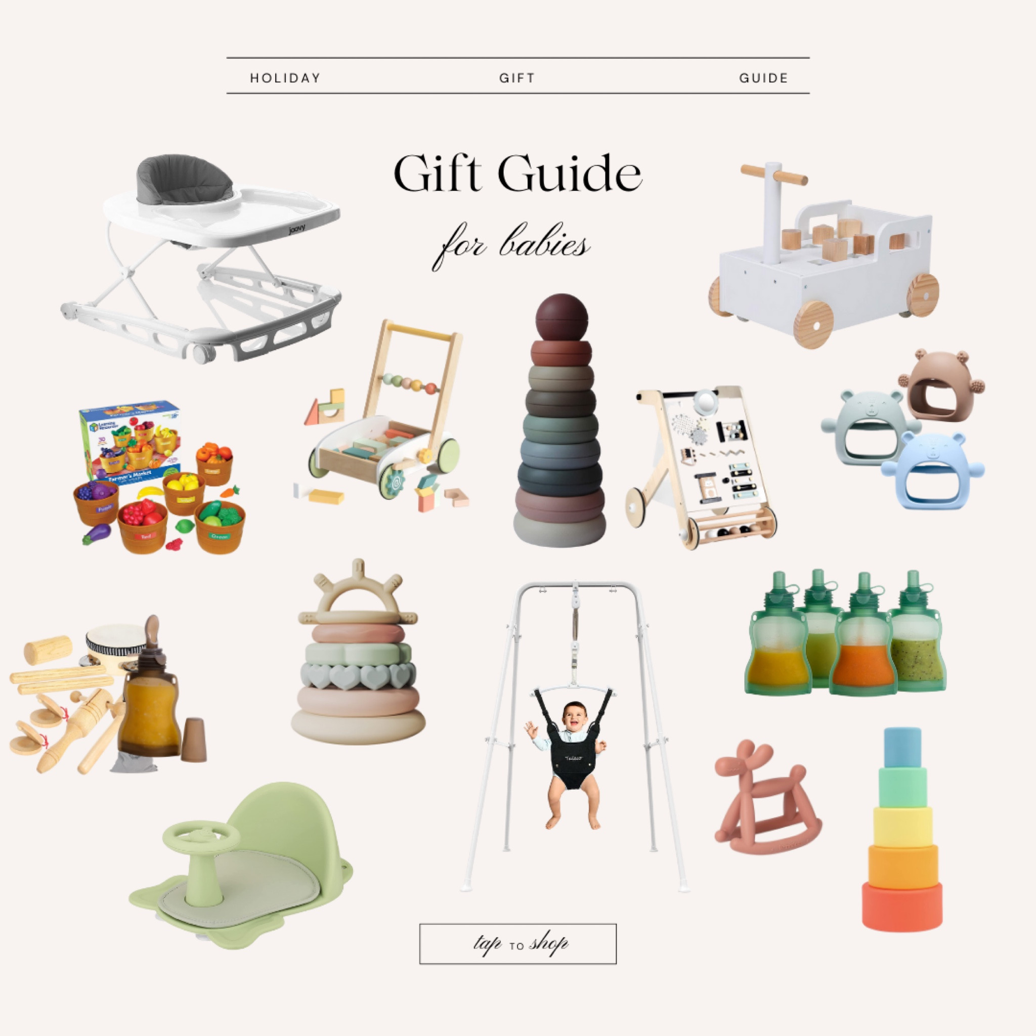 Christmas gifts for infants and babies. All from Amazon. 

#LTKGiftGuide #LTKHoliday #LTKbaby