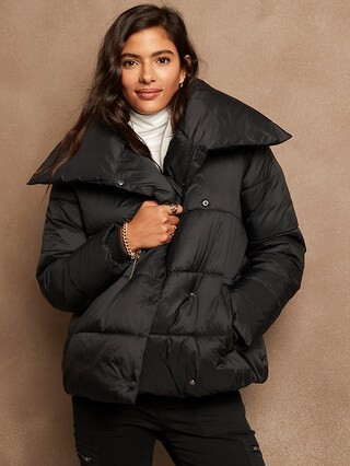 Funnel-Neck Puffer Coat | Banana Republic Factory