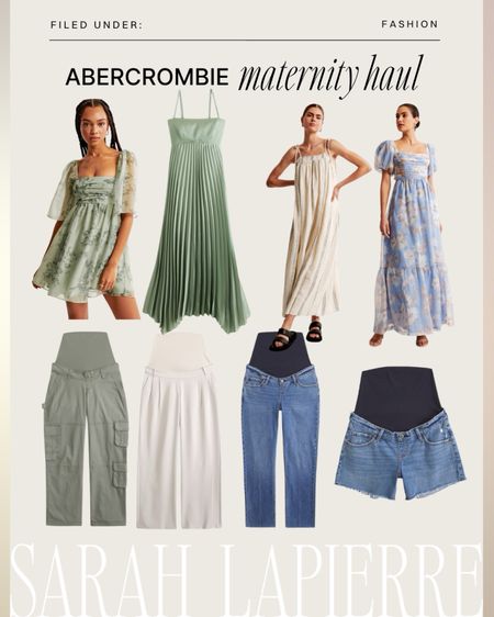 Recent maternity haul from Abercrombie! Definitely size up 1 or 2 for the pants and shorts

#LTKstyletip #LTKbump