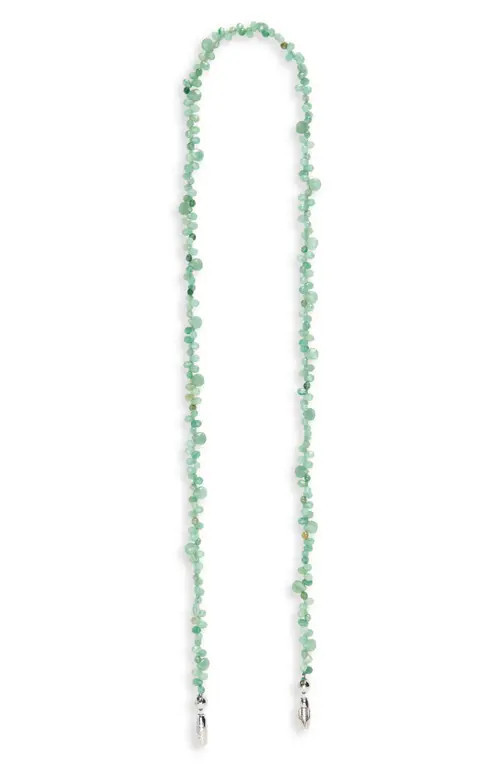 ossa Faceted Semiprecious Stone Crossbody Strap for iPhone Case in Aventurine at Nordstrom | Nordstrom