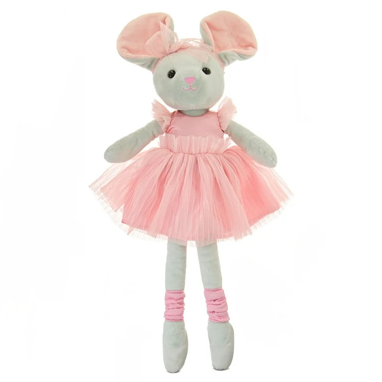 Medium Ballerina Mouse Plush, Pink and Gray, 23", Easter by Way To Celebrate | Walmart (US)