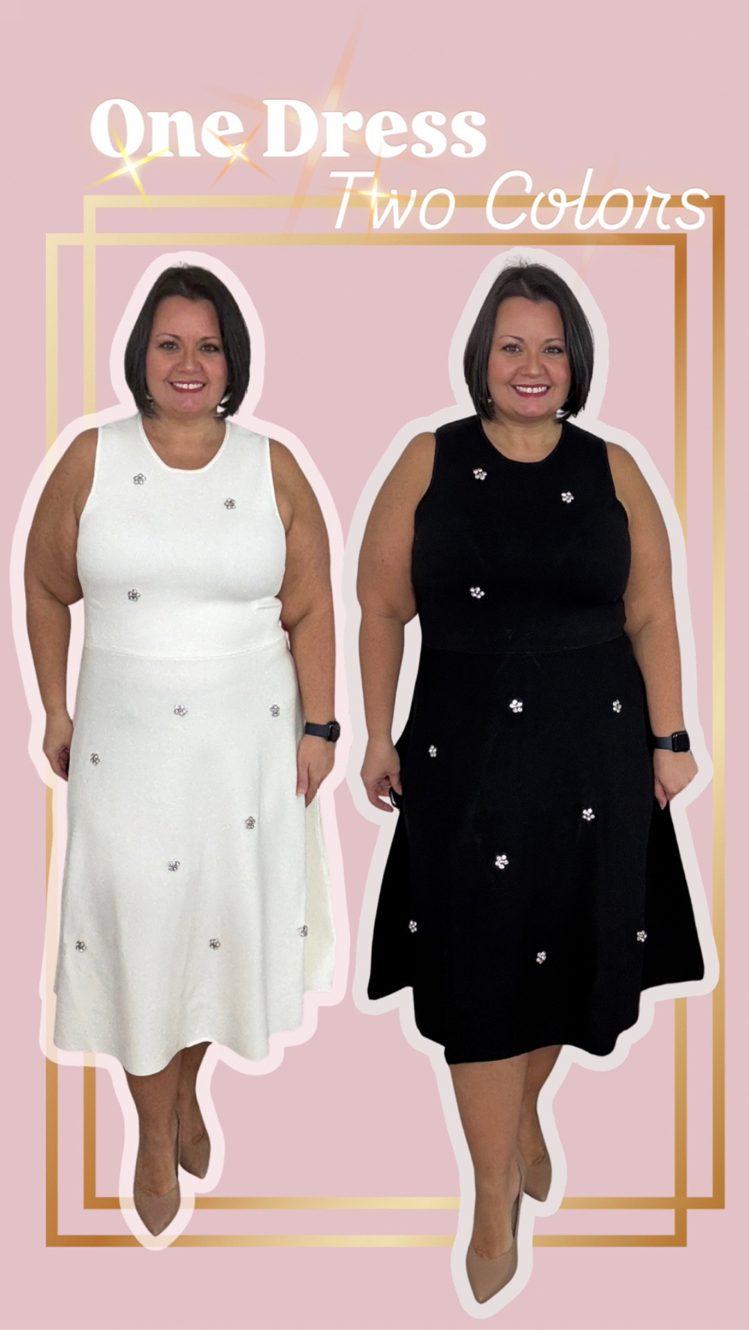 I love this dress in BOTH colors! The sweater material makes it super flattering to my curves. I’m wearing an XL. 

#LTKMidsize #LTKgrwm #LTKHoliday