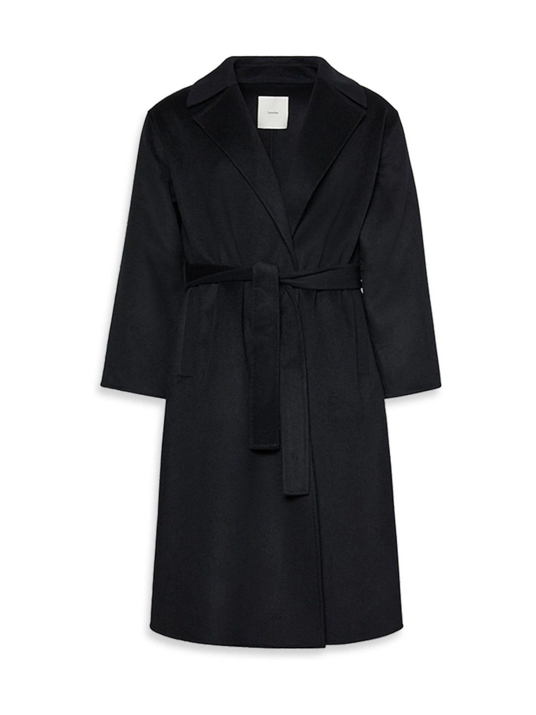 Calvin Klein Calvin Klein Black Belted Wool Trench Coat | Next US
