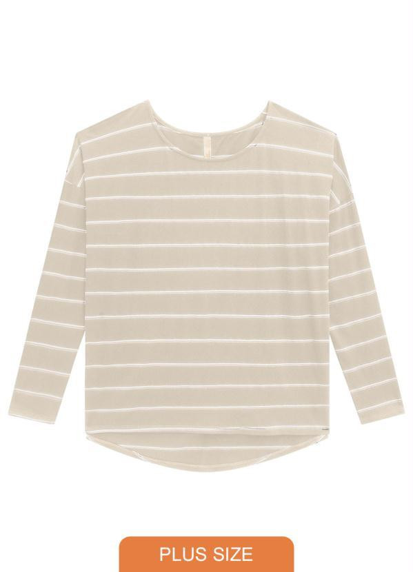 Secret Glam - Blusa manga longa secret desenvolvida em ribana canelada com aviamento sobreposto n... | Posthaus (BR)