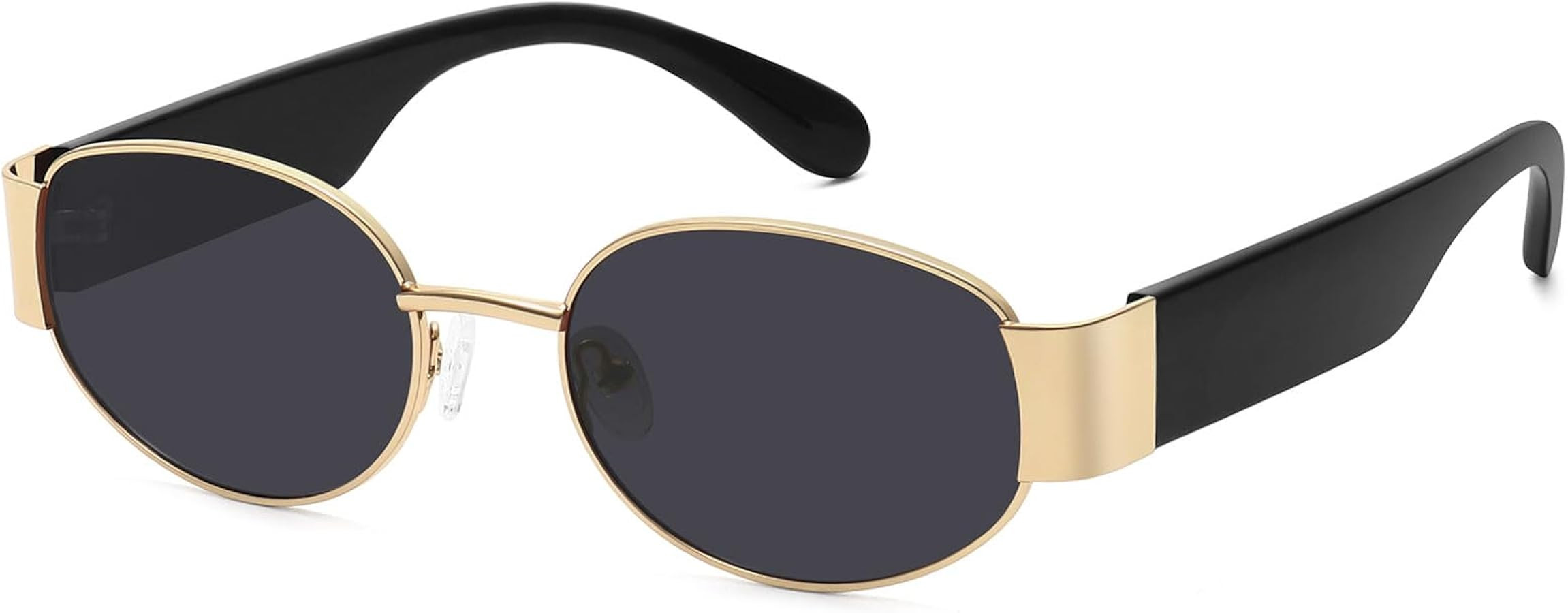 Retro Oval Sunglasses for Women Men Trendy Shades Sun Glasses Plastic Frame UV400 Protection | Amazon (US)