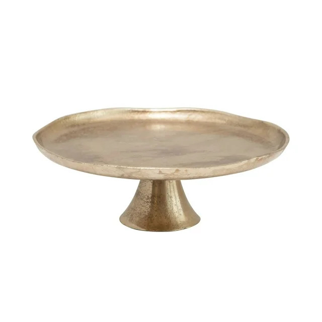 Bloomingville Metal Pedestal, Antique Gold Finish | Walmart (US)