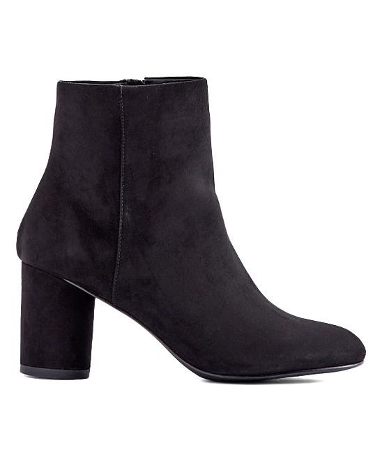 JustFab Women's Casual boots BLACK - Black Rhodanna Bootie - Women | Zulily