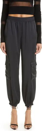 LAPOINTE Textured Satin Cargo Joggers | Nordstrom | Nordstrom