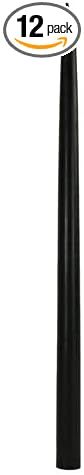 General Wax and Candle Co. Single Wrap Dinner Taper, Black, 15 inches | Amazon (US)