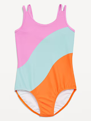 Printed Strappy One-Piece Swimsuit for Girls | Old Navy (US)