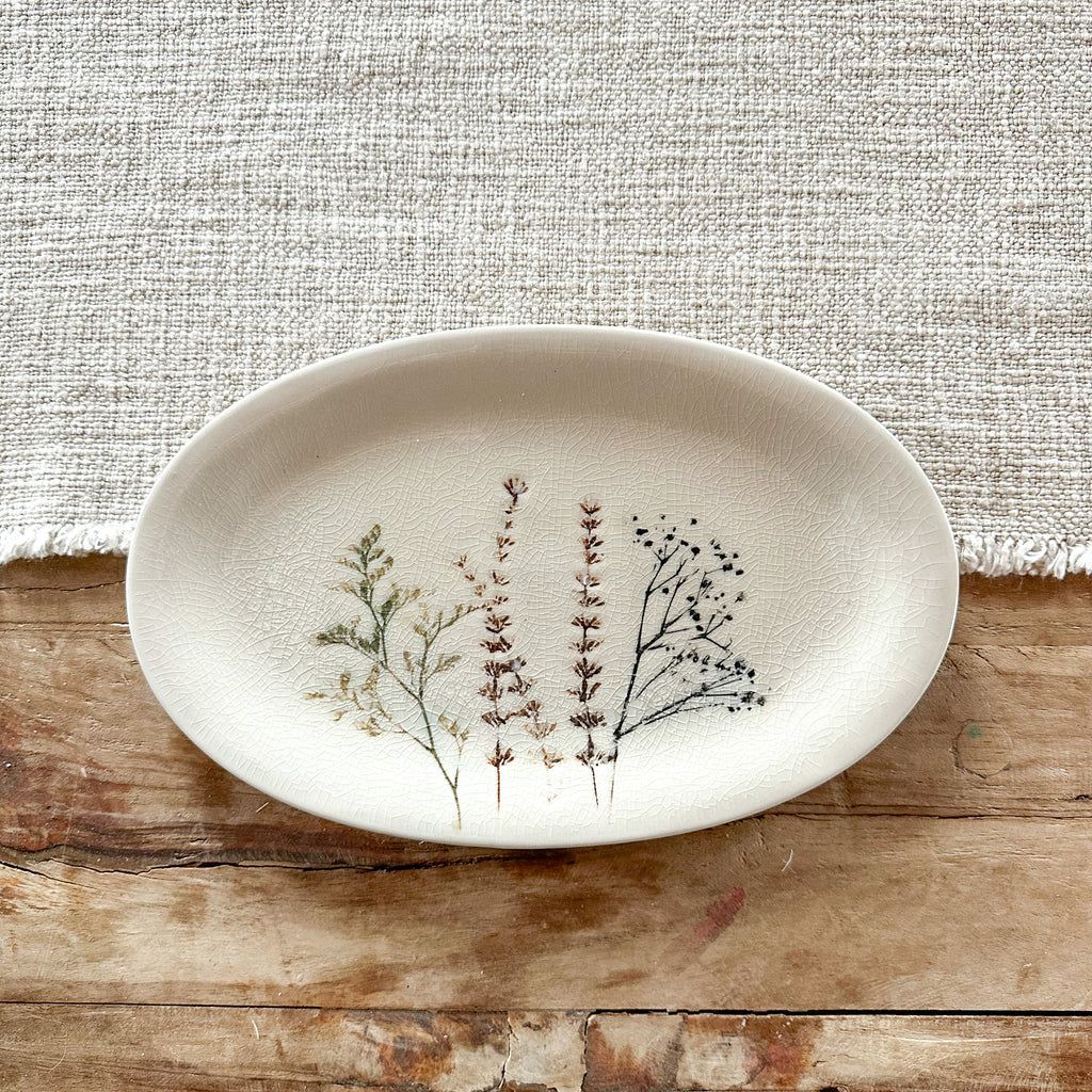 Wildflower Oval Platter | Purple Rose Home