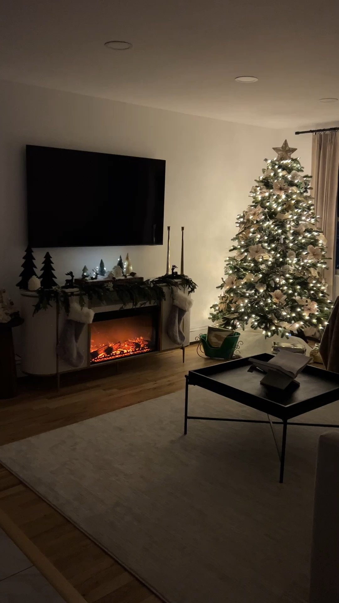 Christmas decor: Christmas tree, ornaments, fireplace, decorations, candle sticks, candles

#LTKStyleTip #LTKHome