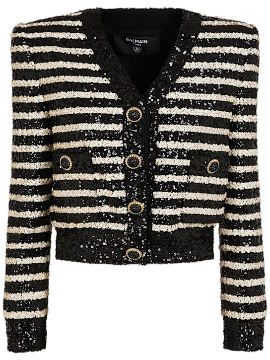 Striped sequined jacket | Luisaviaroma