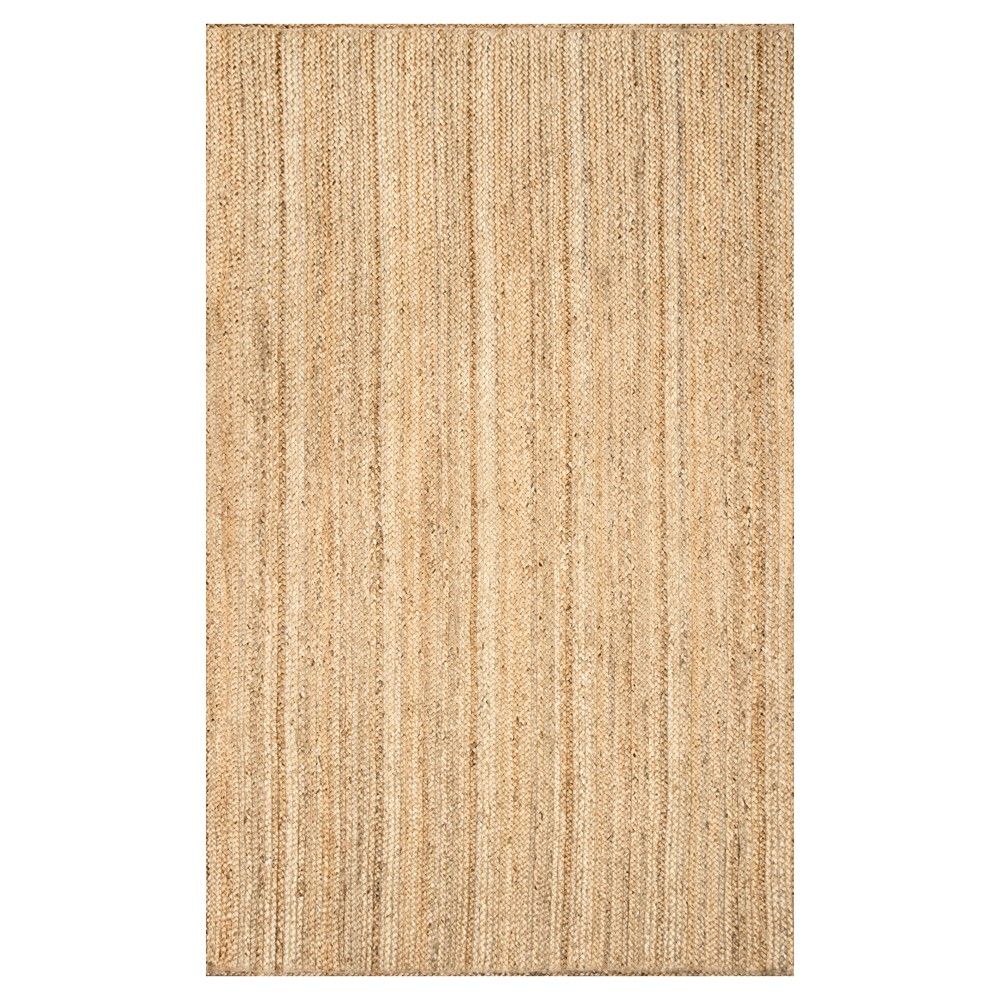 nuLOOM Hand Woven Rigo Jute Area Rug - Off-White (9' x 12'), Natural | Target