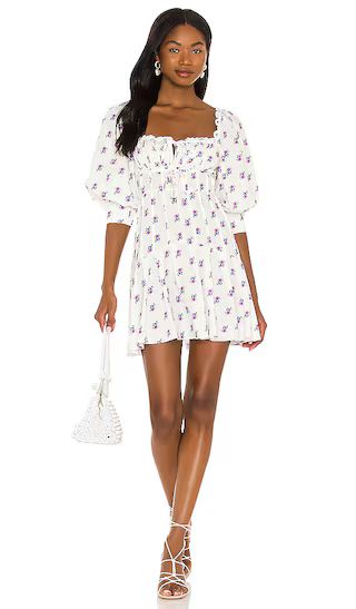 Viola Mini Dress in White | Revolve Clothing (Global)