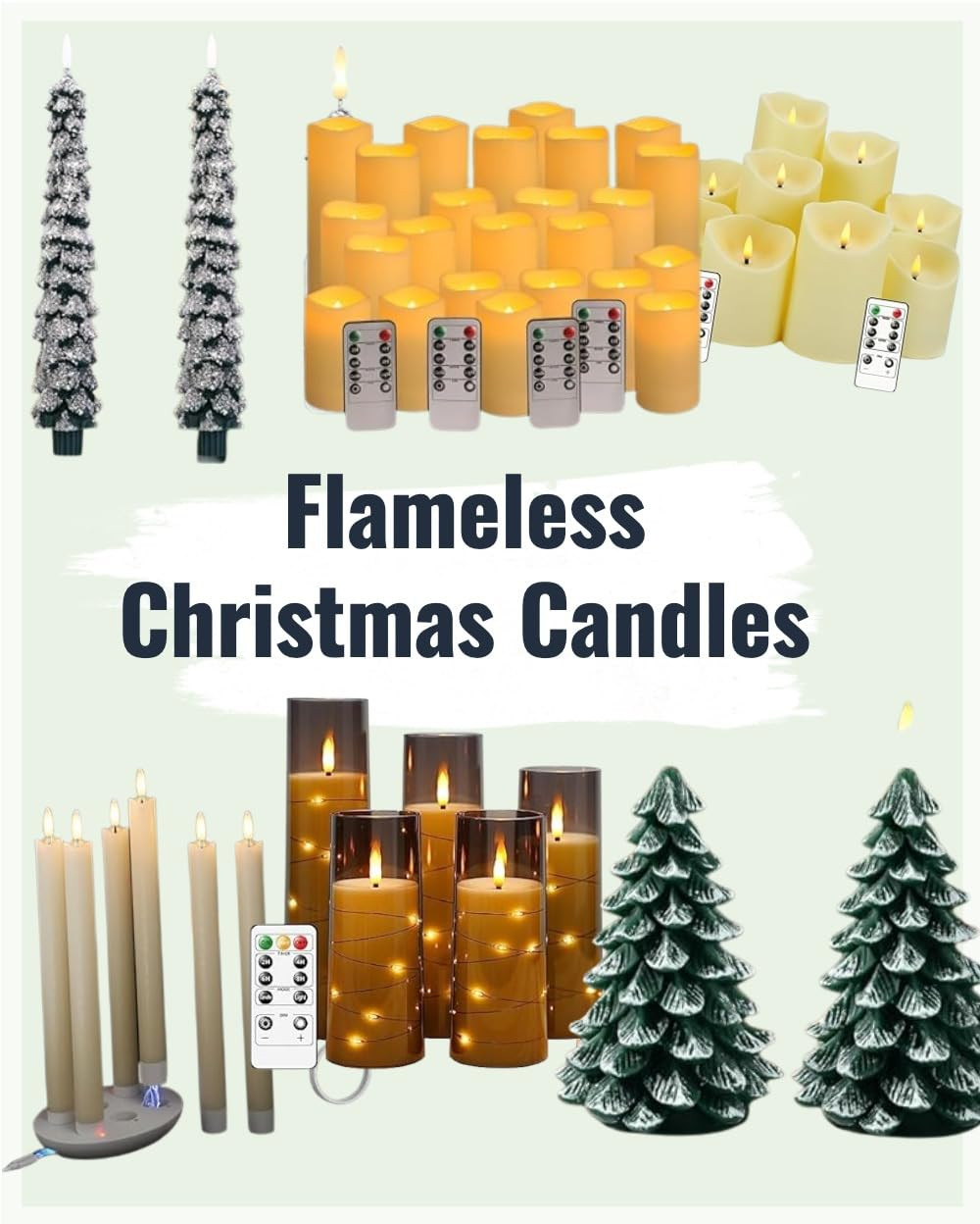 kakoya Flameless LED Candles with Timer 5 Pc Flickering Flameless Candles for Romantic Ambiance a... | Amazon (US)