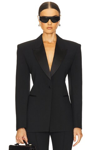 Scuba Blazer in Black | Revolve Clothing (Global)