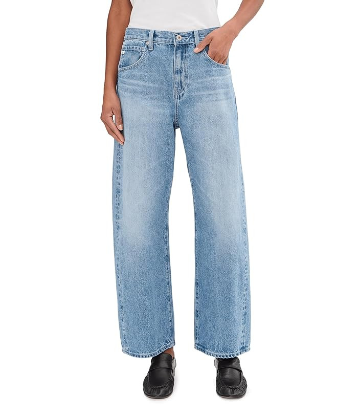 AG Jeans Hattie High Rise Barrel Women's Jeans Blueprint : 27, Cotton/Denim | Zappos.com
