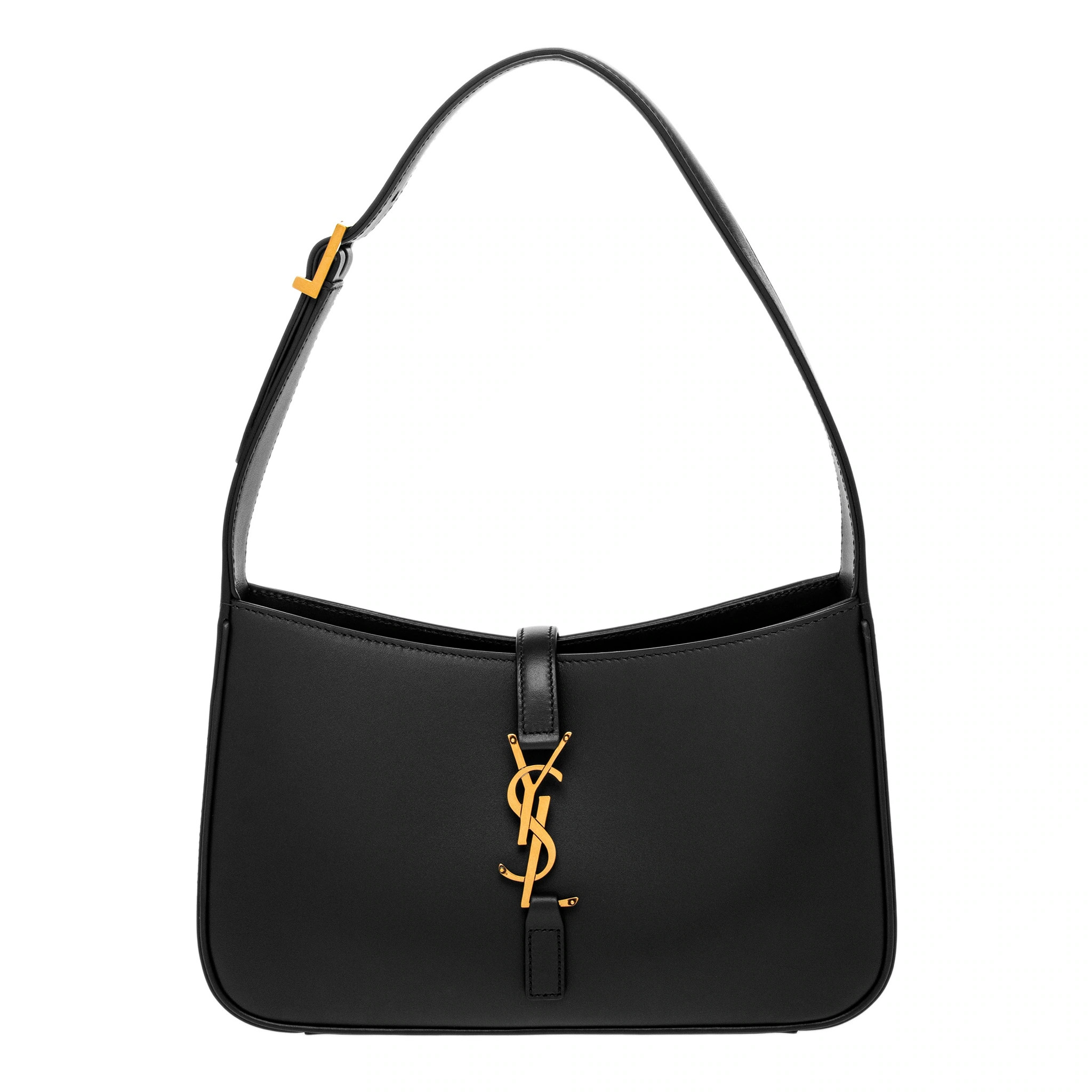 Saint Laurent Le 5 A 7 Hobo in Smooth Leather - Black | Overstock