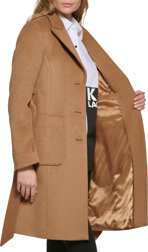Belted Wool Blend Patch Pocket Coat | Nordstrom