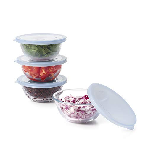 OXO 11205500 Good Grips 8-Piece Glass Prep Bowl Set, One Size, Clear | Amazon (US)