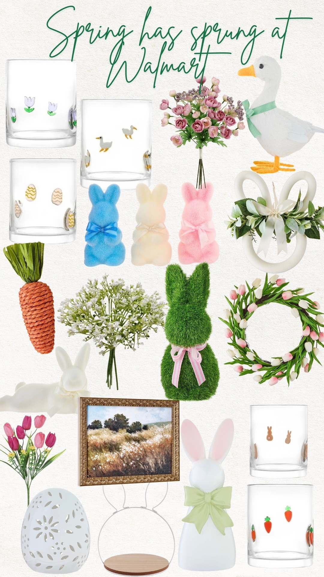 Affordable Spring & Easter decor at Walmart 🌷Sharing the prettiest seasonal finds that look high-end without the high price. 🪿🐰🤍

#LTKSeasonal #LTKHome