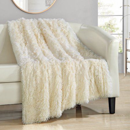 Chic Home 1 Piece Juneau Faux Fur Ultra Plush Decorative Throw Blanket | Walmart (US)