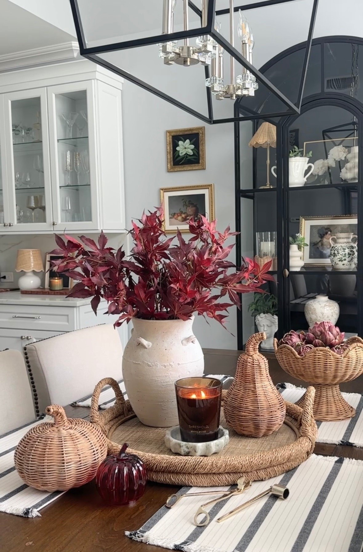 fall styling! Rattan pumpkins on sale, rattan bowl with faux artichokes, fall candle, neutral vase, fall stems, artwork and more fall home decor accessories! @Pottery Barn @Crate & Barrel @Michaels Amazon home

#LTKHome #LTKSaleAlert #LTKSeasonal